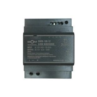 Купити Блок живлення Biom Professional BHDR-100-12 12V 100W 8,3A на DIN-рейку у Львові, Києві, Дніпрі, Одесі, Харкові