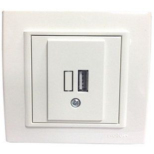 Купить USB розетка OVIVO MINA 1xUSB (Белая) во Львове, Киеве, Днепре, Одессе, Харькове