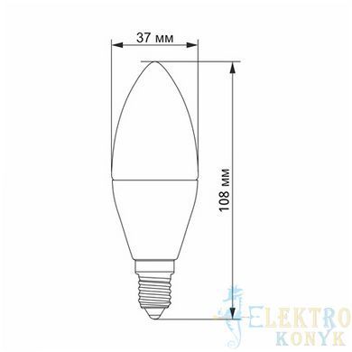 Купить LED лампа VIDEX C37h 4.9W E14 4100K во Львове, Киеве, Днепре, Одессе, Харькове