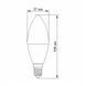 Купить LED лампа VIDEX C37h 4.9W E14 4100K - 2