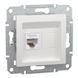 Купить Мех. компьютерная розетка Schneider Electric Asfora RJ45 UTP 5e (Белая) во Львове, Киеве, Днепре, Одессе, Харькове
