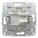 Купить Мех. компьютерная розетка Schneider Electric Asfora RJ45 UTP 5e (Белая) - 2