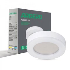 Купити Накладний LED світильник Ardero AL3007-RB 15Вт 5000К IP65 круг (Білий) у Львові, Києві, Дніпрі, Одесі, Харкові