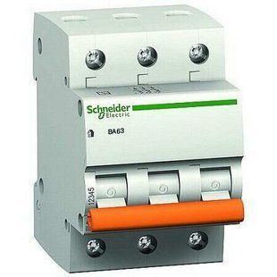 Купить Автоматический выключатель Schneider Electric ВА63 3P 63А 4,5 кА C во Львове, Киеве, Днепре, Одессе, Харькове