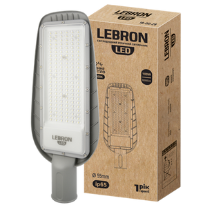 Купити Світильник консольний LED LEBRON L-SL10065IC 50W 6500K ІР65 у Львові, Києві, Дніпрі, Одесі, Харкові