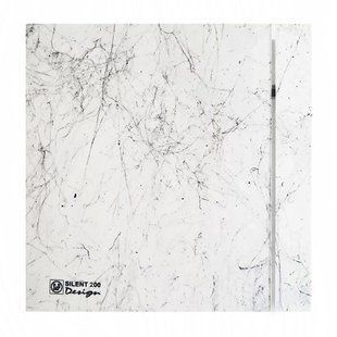 Купити Витяжний вентилятор Soler&Palau SILENT-200 CZ MARBLE WHITE DESIGN 4C 16W d120 (Білий) у Львові, Києві, Дніпрі, Одесі, Харкові