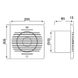 Купити Витяжний вентилятор Horoz Electric Спіраль 20W d150 (Білий) - 2