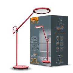 Купити Настільна LED лампа VIDEX VL-TF15R 20W 4100K (Червона) у Львові, Києві, Дніпрі, Одесі, Харкові