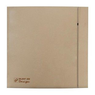 Купити Витяжний вентилятор Soler&Palau SILENT-200 CZ CHAMPAGNE DESIGN 4C 16W d120 (Коричневий) у Львові, Києві, Дніпрі, Одесі, Харкові