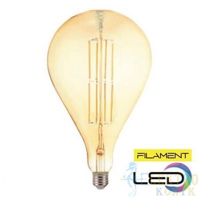 Купити Світлодіодна лампа Едісона TOLEDO Filament 8W Е27 2200K (Янтарна) у Львові, Києві, Дніпрі, Одесі, Харкові