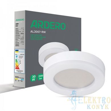 Купить Накладной LED светильник Ardero AL3007-RB 30Вт 5000К IP65 круг (Белый) во Львове, Киеве, Днепре, Одессе, Харькове