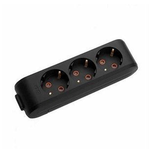 Купити Колодка з зазаземлення на 3 гнізда 16A VIKO Multi-Let (Чорний) у Львові, Києві, Дніпрі, Одесі, Харкові
