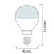 Купить Светодиодная лампа A50 ELITE-8 8W E14 3000K - 2