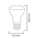Купить Светодиодная рефлекторная лампа R-63 10W Е27 4200K - 2