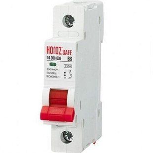 Купить Автоматический выключатель Horoz Electric SAFE 1P 10А 4,5 кА B во Львове, Киеве, Днепре, Одессе, Харькове