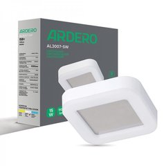 Купити Накладний LED світильник Ardero AL3007-SB 15Вт 5000К IP65 квадрат (Білий) у Львові, Києві, Дніпрі, Одесі, Харкові