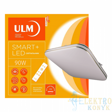 Купити Світильник на стелю LED на пульт ULM ULMS-S01-M-400-90-L5 90W матовий (Білий) у Львові, Києві, Дніпрі, Одесі, Харкові