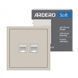 Купити Механізм розетка подвійна комп'ютерна RJ45 CAT6 Ardero Soft механізм (Пісочний) - 5