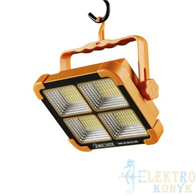 Купити Світлодіодний прожектор на сонячній батареї TURBO-400 400W 3000K-4200K-6400K (Оранжевий) у Львові, Києві, Дніпрі, Одесі, Харкові
