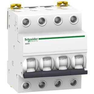 Купить Автоматический выключатель Schneider Electric iK60 4P 20А 6 кА C во Львове, Киеве, Днепре, Одессе, Харькове