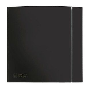 Купити Витяжний вентилятор Soler&Palau SILENT-200 CZ BLACK DESIGN 4C 16W d120 (Чорний) у Львові, Києві, Дніпрі, Одесі, Харкові