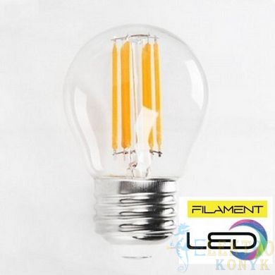Купити Світлодіодна лампа Едісона MINI GLOBE-6 Filament 6W Е27 2700К у Львові, Києві, Дніпрі, Одесі, Харкові