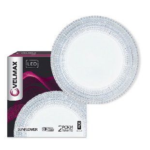 Купити Світильник на стелю LED VELMAX V-CL-SUNFLOWER 70W 3000K 4100K 6500K (Білий) у Львові, Києві, Дніпрі, Одесі, Харкові