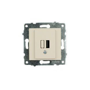 Купити USB розетка OVIVO GRANO 1xUSB (Крем) у Львові, Києві, Дніпрі, Одесі, Харкові