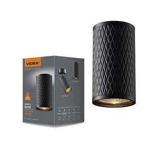 Купить Накладной точечный светильник VIDEX GU10 SPF02A (Черный) во Львове, Киеве, Днепре, Одессе, Харькове
