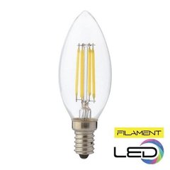 Купити Світлодіодна лампа Едісона CANDLE-4 Filament 4W Е14 2700К (Свічка) у Львові, Києві, Дніпрі, Одесі, Харкові