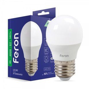 Купить Светодиодная лампа Feron LB-380 4W E27 4000K во Львове, Киеве, Днепре, Одессе, Харькове