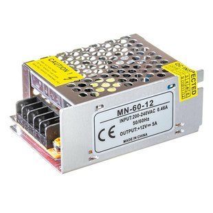 Купити Блок живлення MN 12V 60Вт 5А IP20 у Львові, Києві, Дніпрі, Одесі, Харкові