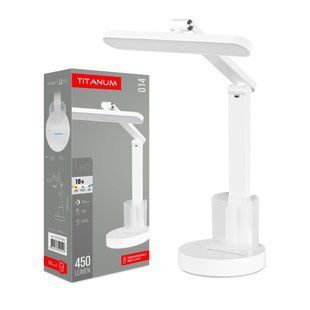 Купити Настільна LED лампа TITANUM TLTF-014W 10W 3000-6000K (Біла) у Львові, Києві, Дніпрі, Одесі, Харкові