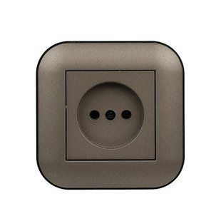 Купить Розетка OVIVO LOFT (Мока+Антрацит) во Львове, Киеве, Днепре, Одессе, Харькове