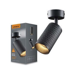 Купить Накладной точечный светильник поворотный VIDEX GU10 SPF02B (Черный) во Львове, Киеве, Днепре, Одессе, Харькове