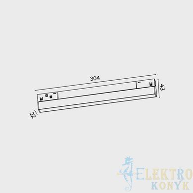 Купити Магнітний трековий світильник RAYFOR MT Line 10 чорний 10W 800Lm 30-40-50К 48V WiFi у Львові, Києві, Дніпрі, Одесі, Харкові