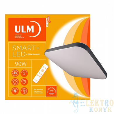 Купити Світильник на стелю LED на пульт ULM ULMS-S01-M-400-90-L8 90W матовий (Білий) у Львові, Києві, Дніпрі, Одесі, Харкові