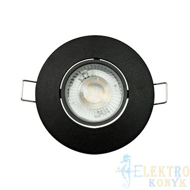 Купити Точковий LED світильник круглий врізний NORA PRO-5 5W 3000K-4500K-6000K (Чорний) у Львові, Києві, Дніпрі, Одесі, Харкові