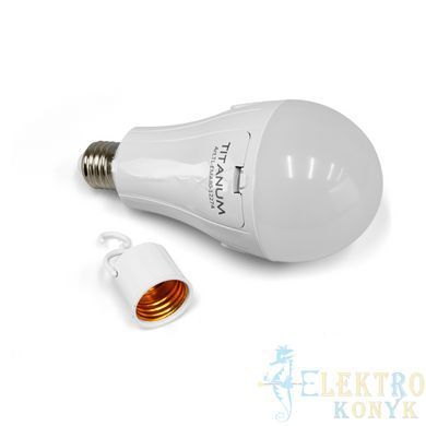 Купити Світлодіодна лампа акумуляторна TITANUM A80 12W E27 4000K 230V у Львові, Києві, Дніпрі, Одесі, Харкові