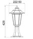 Купити Садово-парковий світильник (стовпчик) BEGONYA-1 Е27 IP44 (Білий) - 2