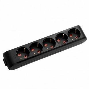 Купити Колодка з зазаземлення на 5 гнізда 16A VIKO Multi-Let (Чорний) у Львові, Києві, Дніпрі, Одесі, Харкові