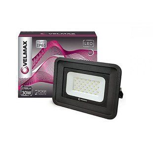 Купити Світлодіодний прожектор VELMAX V-FL-306 30W 6200K (Чорний) у Львові, Києві, Дніпрі, Одесі, Харкові