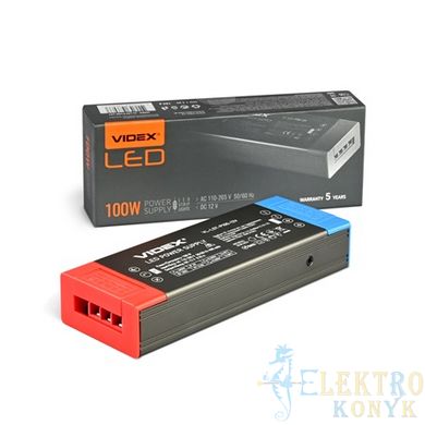 Купить Блок питания для LED ленты VIDEX DC12V 8.25A 100W IP20 во Львове, Киеве, Днепре, Одессе, Харькове