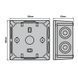 Купить Коробка распределительная СКИМ K85-0 88х88х52 IP54 (B1102024) (Черный) - 2