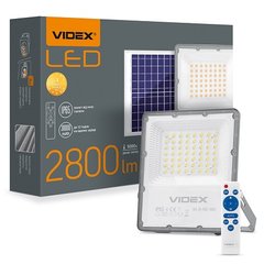 Купити Світлодіодний прожектор на сонячній батареї VIDEX 96W 5000K 3.2V (Сірий) у Львові, Києві, Дніпрі, Одесі, Харкові