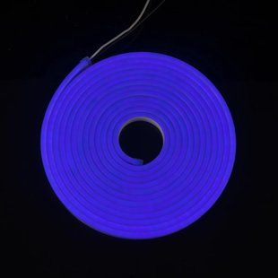 Купити Світлодіодний неон 6x12 IP68 12V Blue (Синій) у Львові, Києві, Дніпрі, Одесі, Харкові