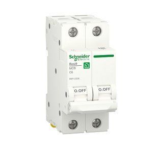 Купить Автоматический выключатель Schneider Electric Resi9 2P 6А 6 кА C во Львове, Киеве, Днепре, Одессе, Харькове