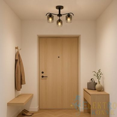 Купить Потолочный светильник Ardero BL1930-1 ORLANDO под лампу E27 (Черный) во Львове, Киеве, Днепре, Одессе, Харькове
