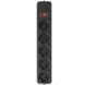 Купити Мережевий фільтр Maxxter SPM5-G-10B 3 м кабель, 5 розеток (Чорний) - 1