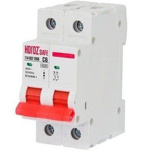 Купить Автоматический выключатель Horoz Electric SAFE 2P 6А 4,5 кА C во Львове, Киеве, Днепре, Одессе, Харькове